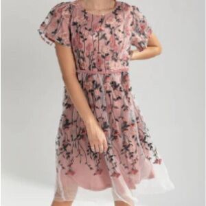 NWT Piper & Scoot Asha Embroidered Lace Detail Dress